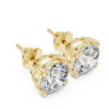 Classic 1 Carat Lab Diamond Gold Studs